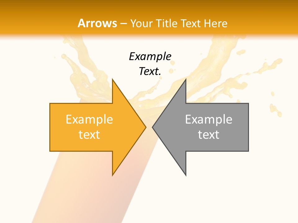 Orange Juice Isolated PowerPoint Template