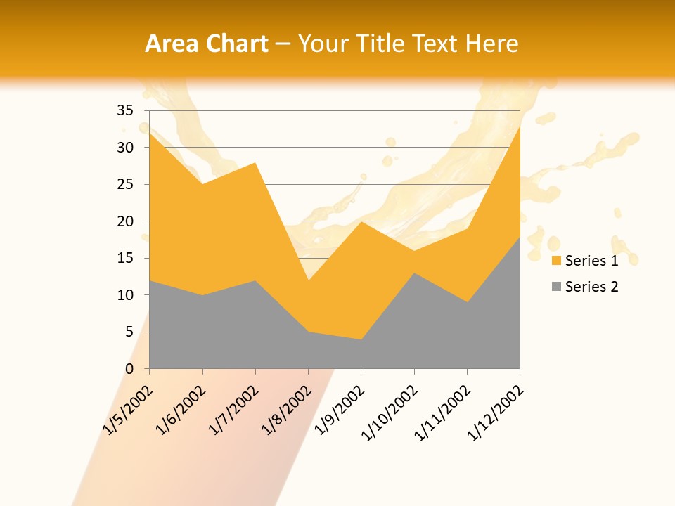Orange Juice Isolated PowerPoint Template