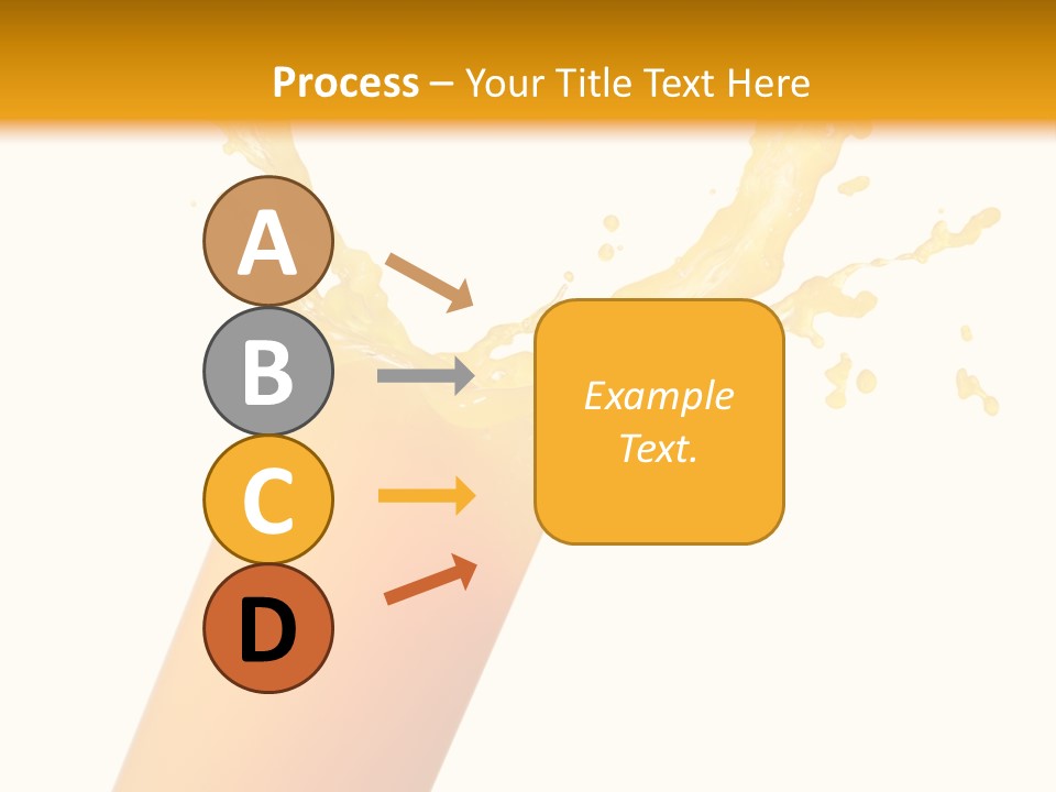 Orange Juice Isolated PowerPoint Template