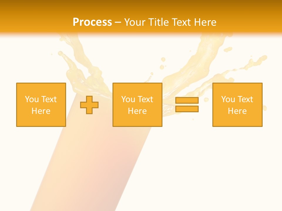 Orange Juice Isolated PowerPoint Template