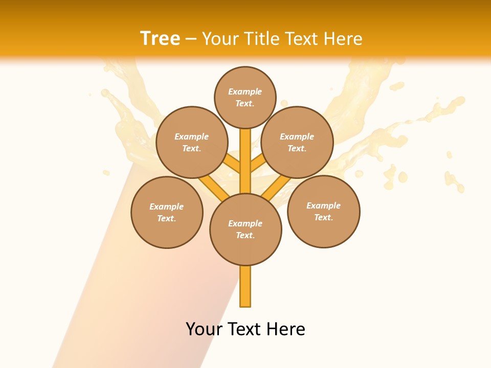 Orange Juice Isolated PowerPoint Template