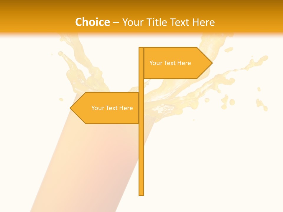Orange Juice Isolated PowerPoint Template