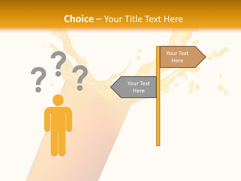 Orange Juice Isolated PowerPoint Template