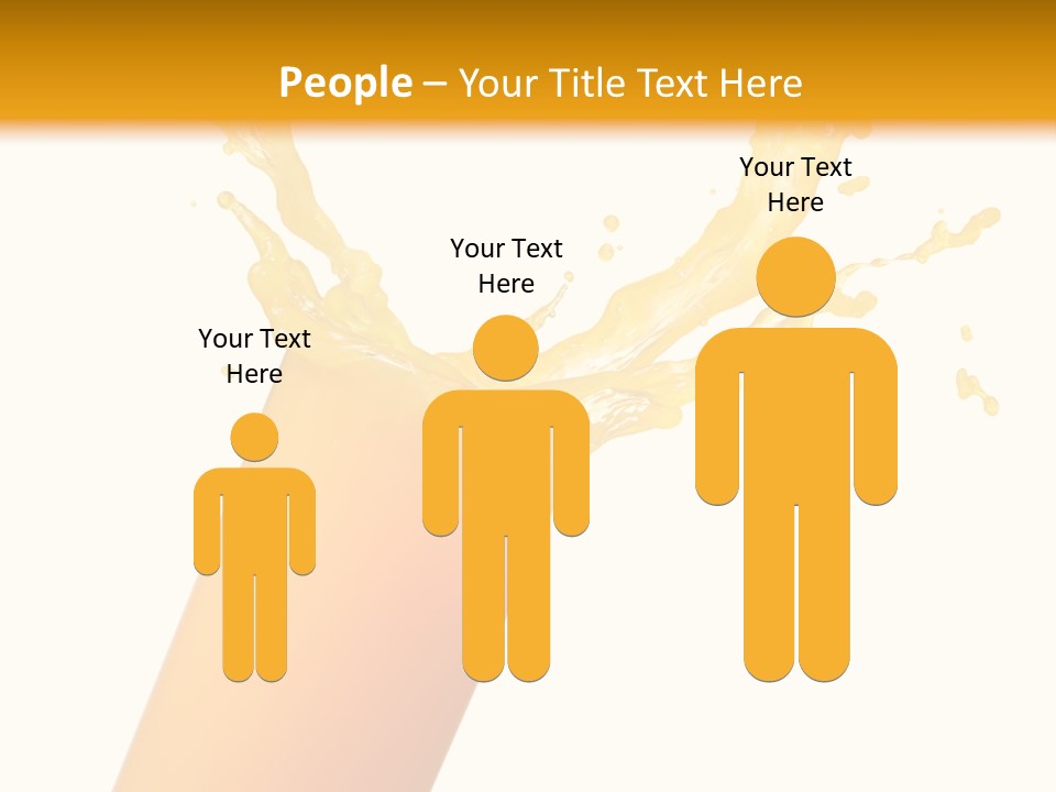 Orange Juice Isolated PowerPoint Template