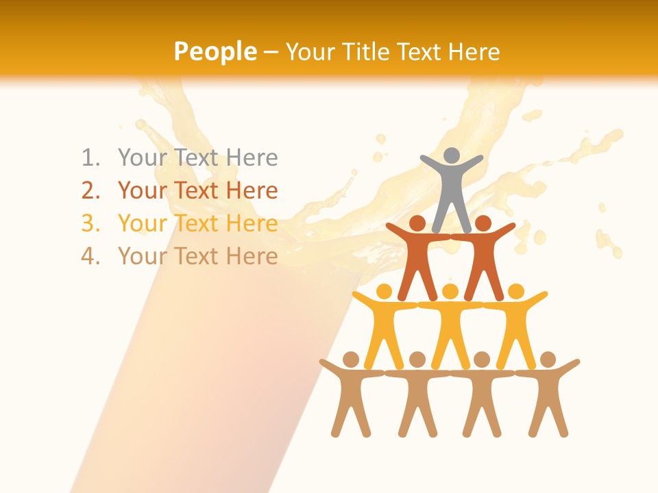 Orange Juice Isolated PowerPoint Template
