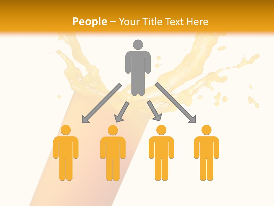 Orange Juice Isolated PowerPoint Template