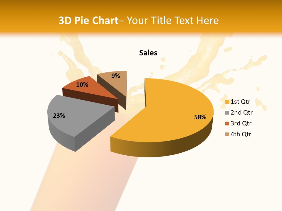 Orange Juice Isolated PowerPoint Template