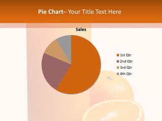 Drink White Background Orange PowerPoint Template