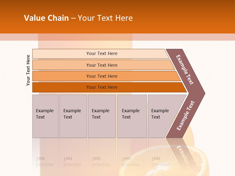 Drink White Background Orange PowerPoint Template