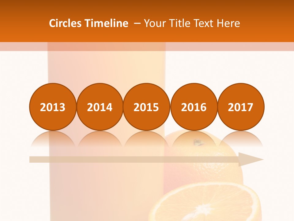 Drink White Background Orange PowerPoint Template