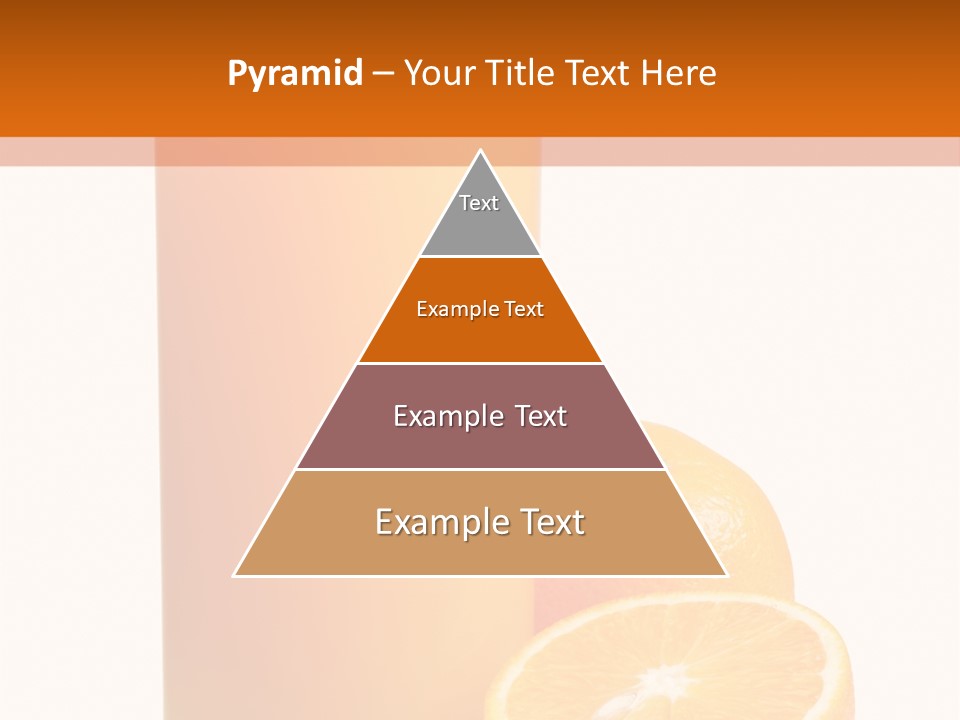 Drink White Background Orange PowerPoint Template