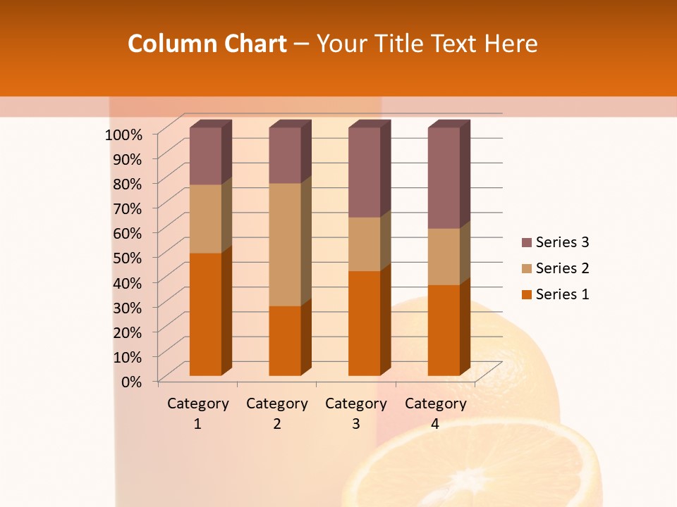 Drink White Background Orange PowerPoint Template