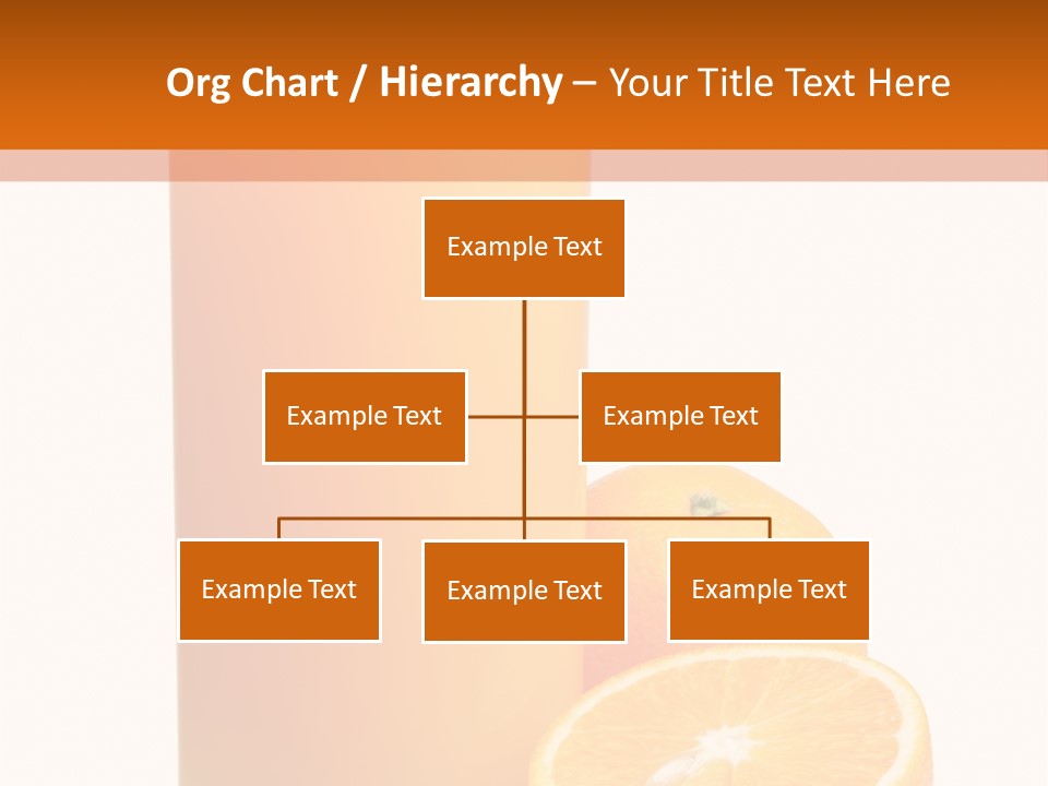 Drink White Background Orange PowerPoint Template