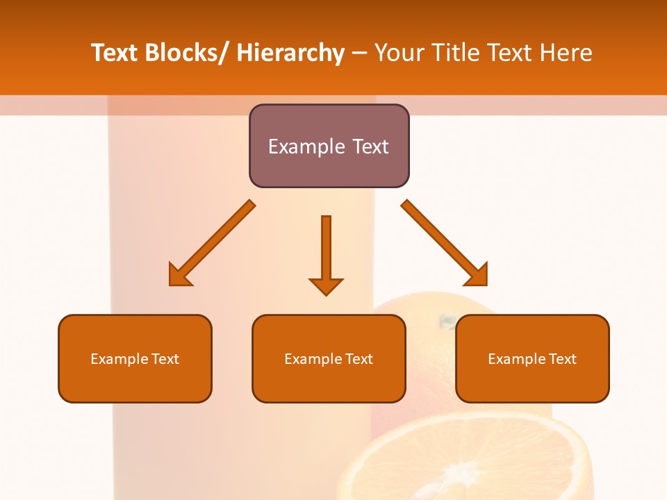 Drink White Background Orange PowerPoint Template