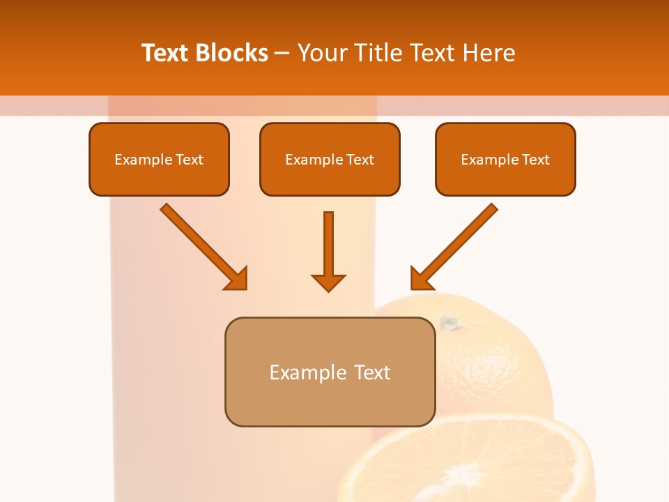 Drink White Background Orange PowerPoint Template