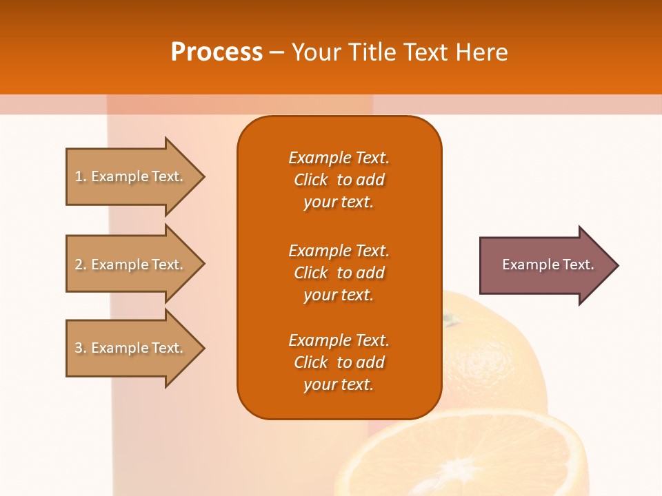 Drink White Background Orange PowerPoint Template