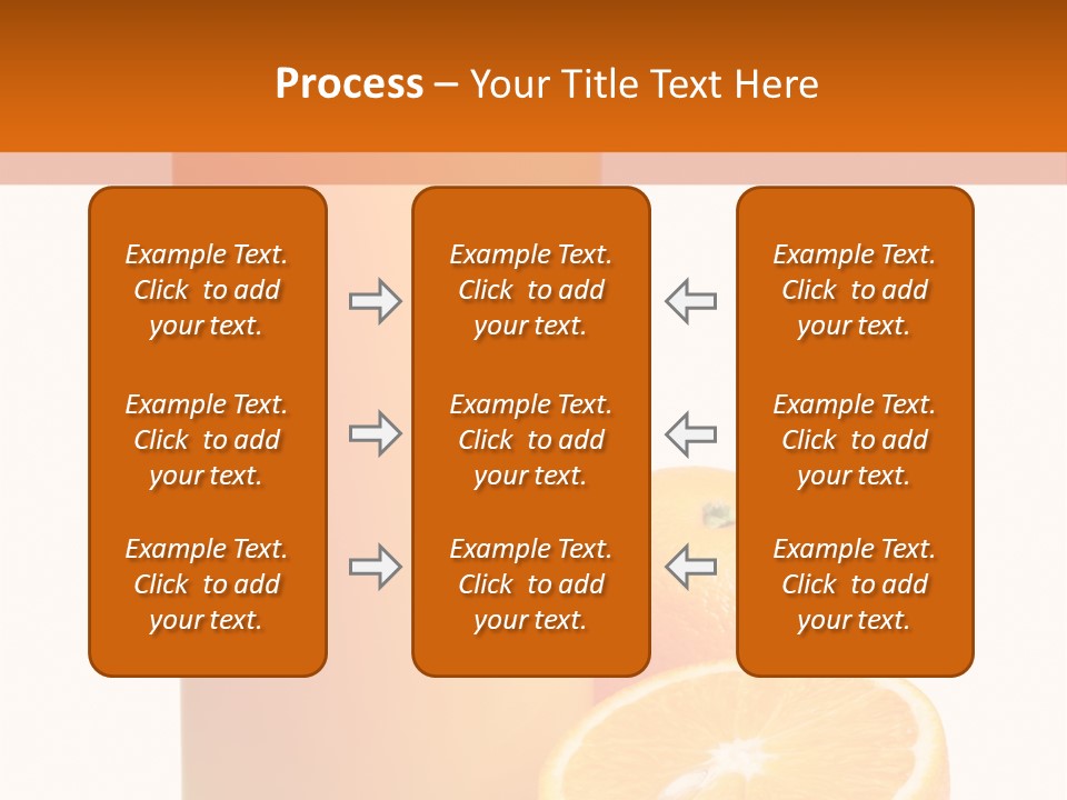 Drink White Background Orange PowerPoint Template