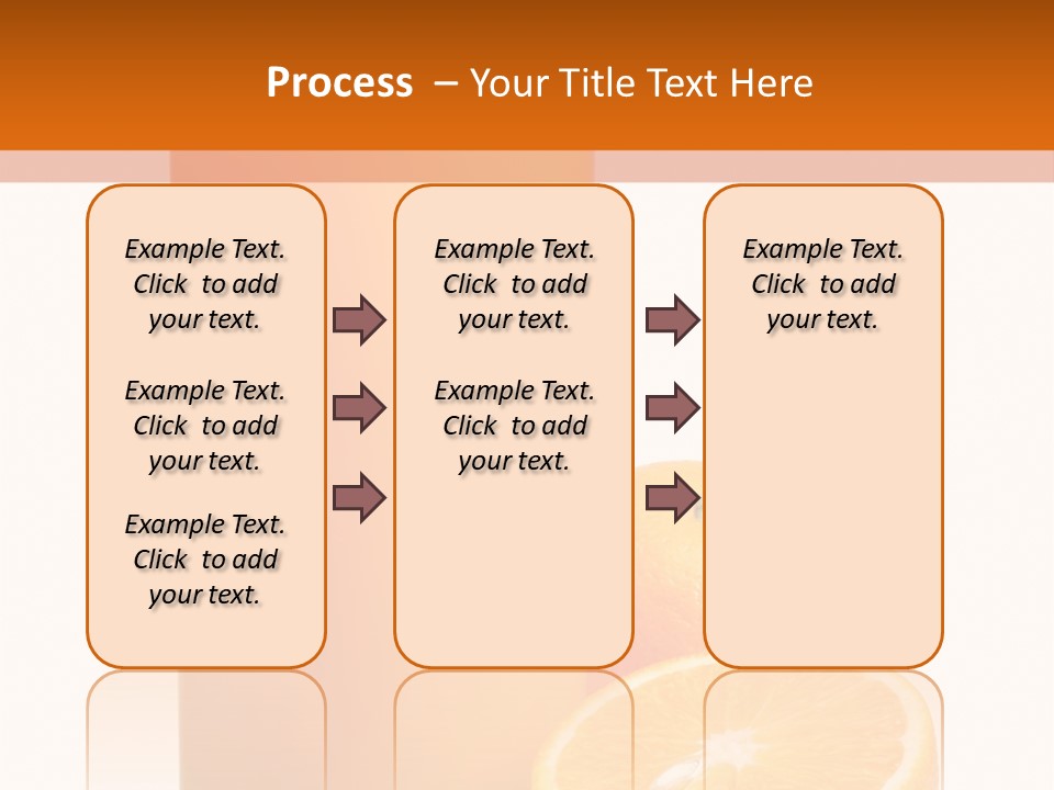 Drink White Background Orange PowerPoint Template