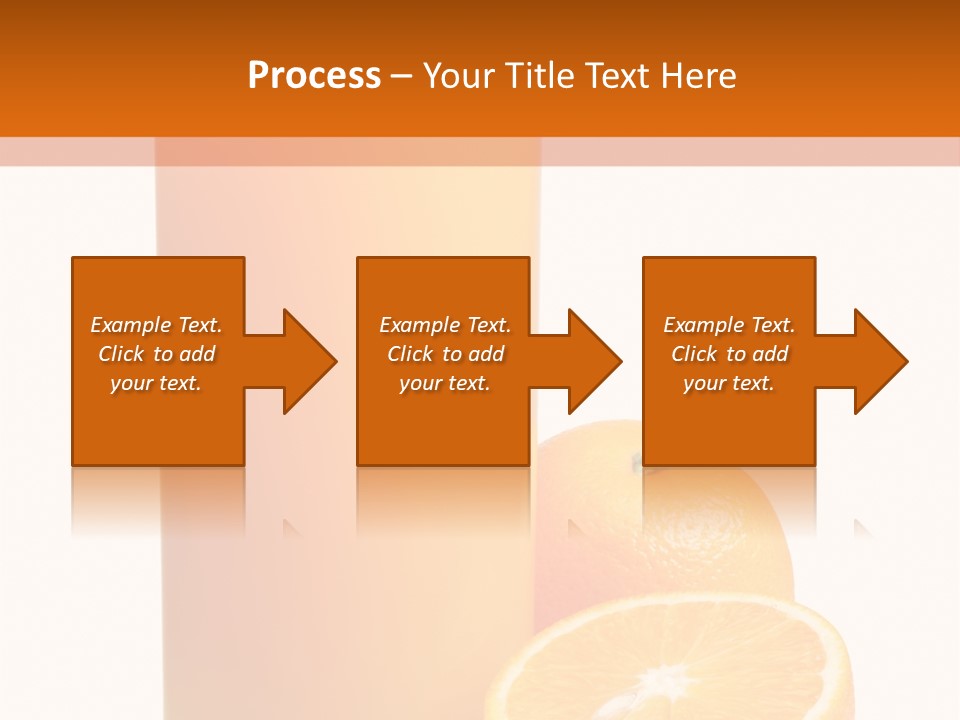 Drink White Background Orange PowerPoint Template