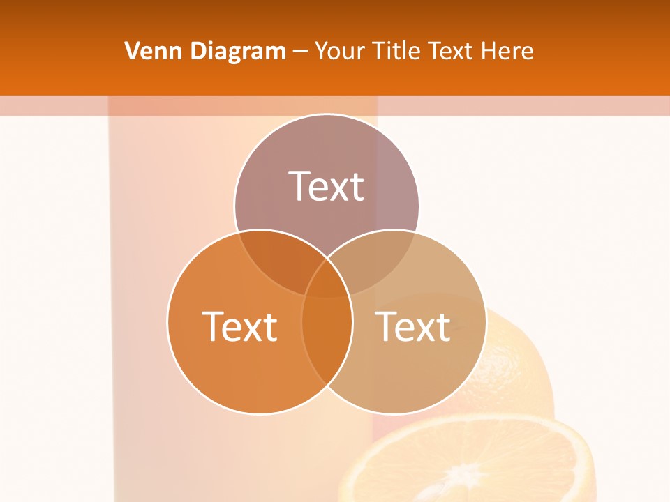 Drink White Background Orange PowerPoint Template