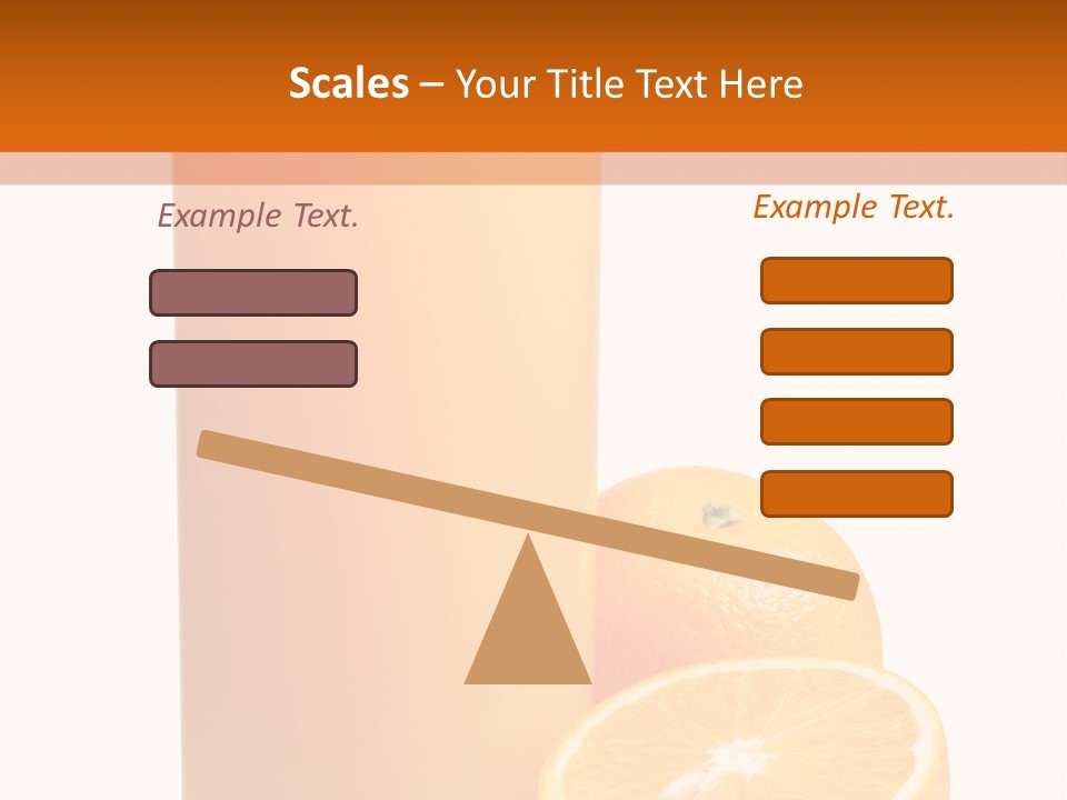 Drink White Background Orange PowerPoint Template