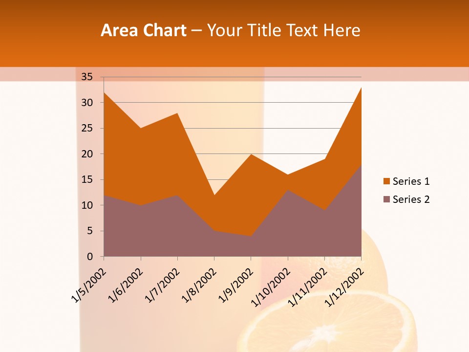 Drink White Background Orange PowerPoint Template