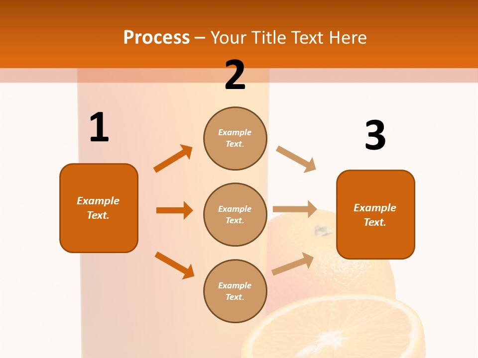 Drink White Background Orange PowerPoint Template