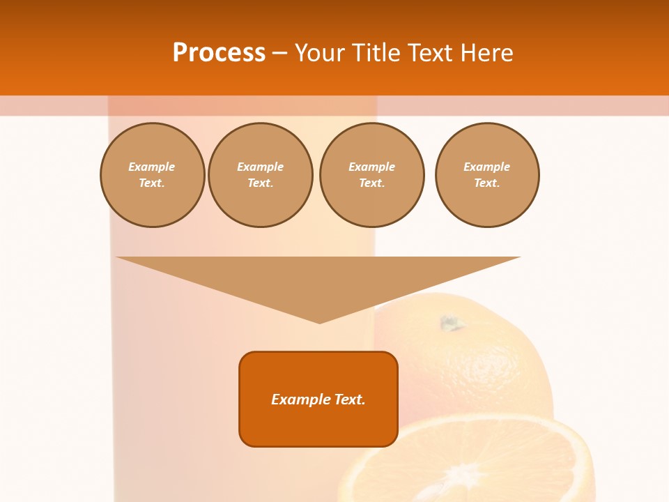 Drink White Background Orange PowerPoint Template