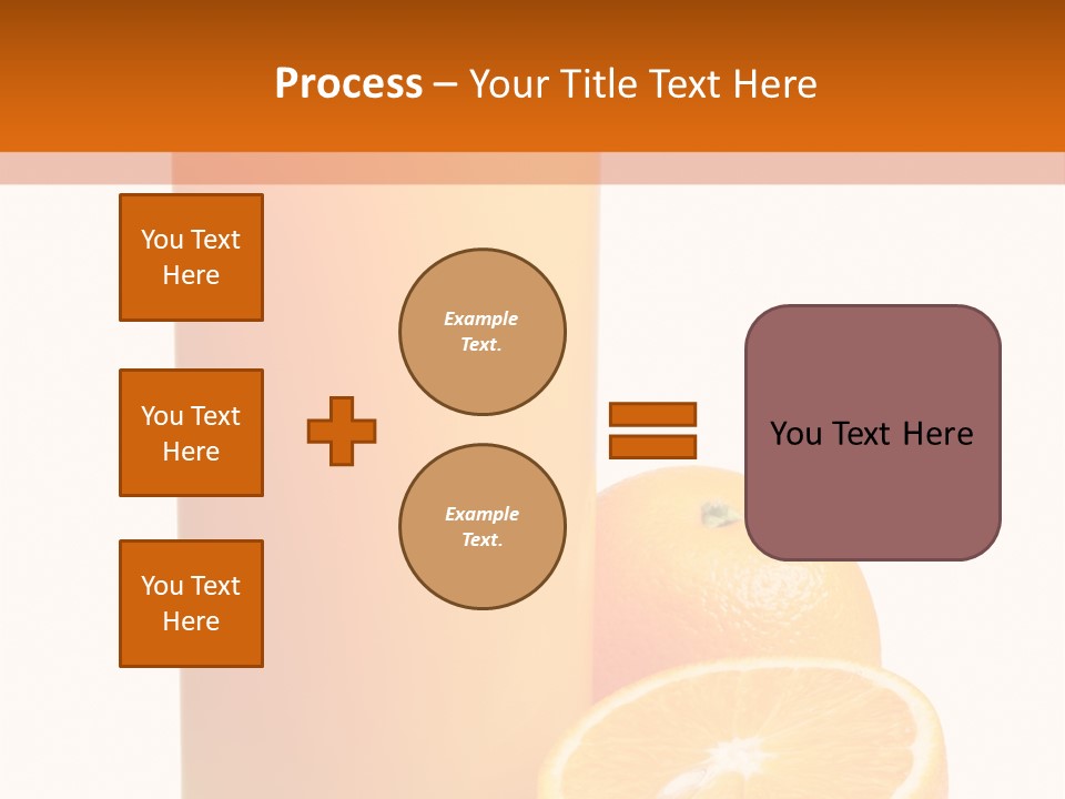 Drink White Background Orange PowerPoint Template