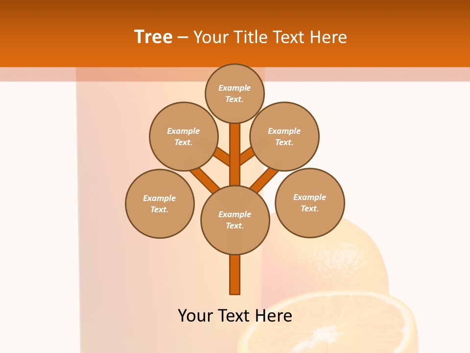 Drink White Background Orange PowerPoint Template