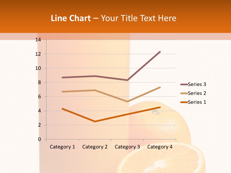 Drink White Background Orange PowerPoint Template