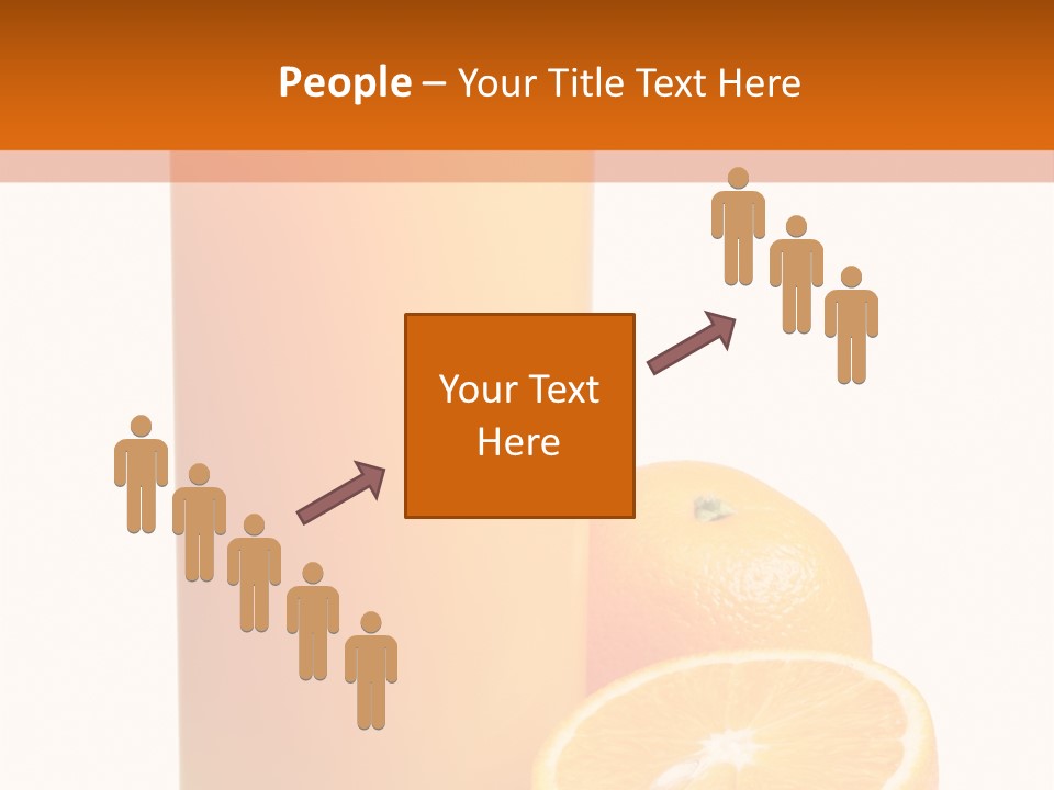 Drink White Background Orange PowerPoint Template