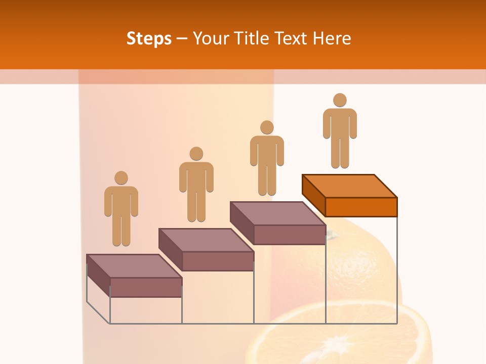 Drink White Background Orange PowerPoint Template