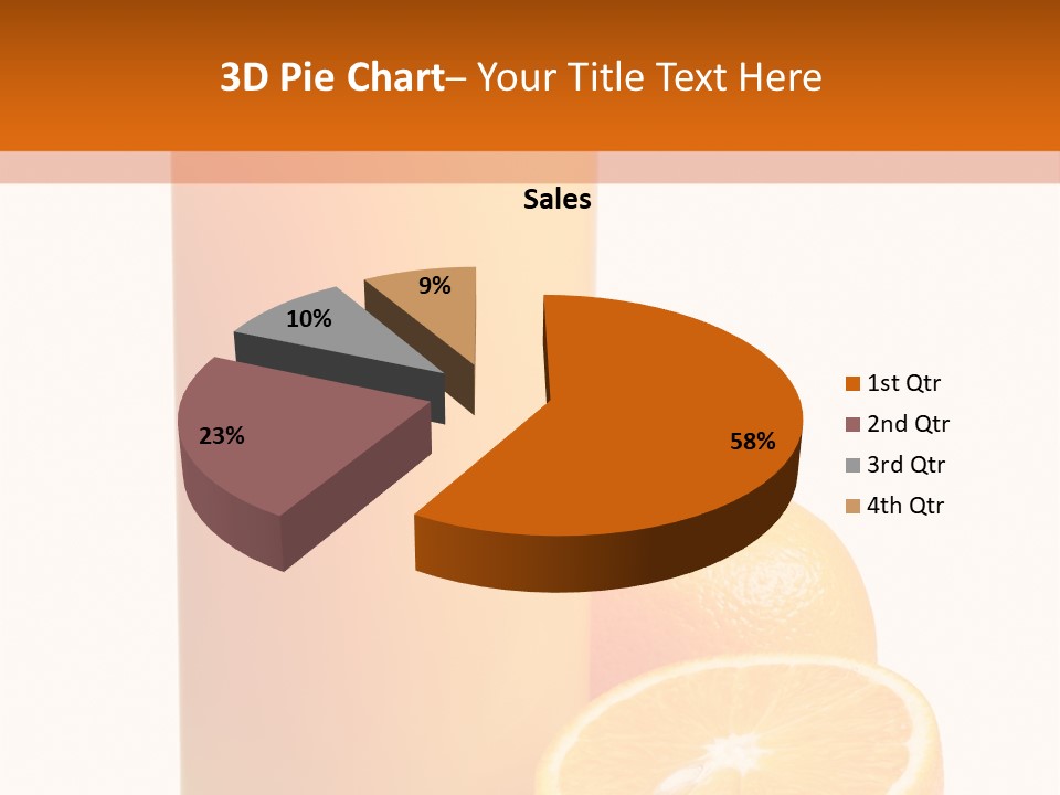 Drink White Background Orange PowerPoint Template