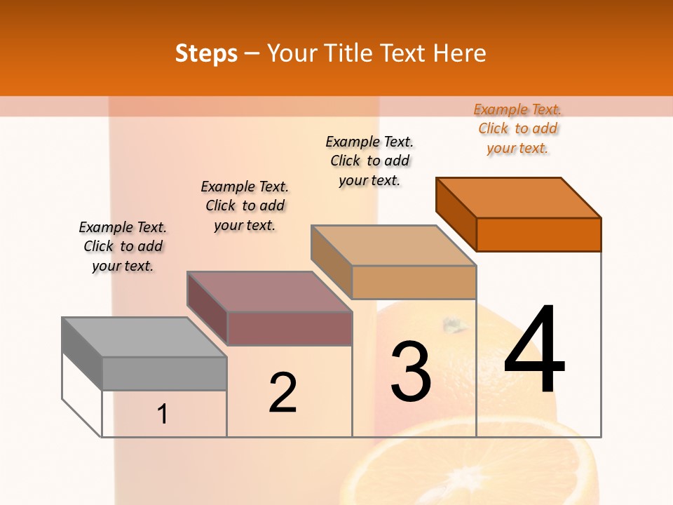 Drink White Background Orange PowerPoint Template