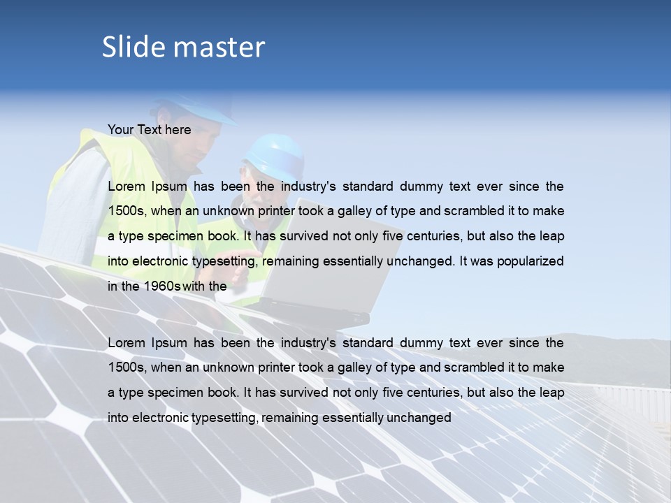 Engineers Manager Builder PowerPoint Template