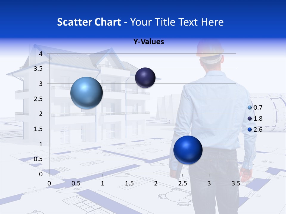 Stading Helmet Worker PowerPoint Template