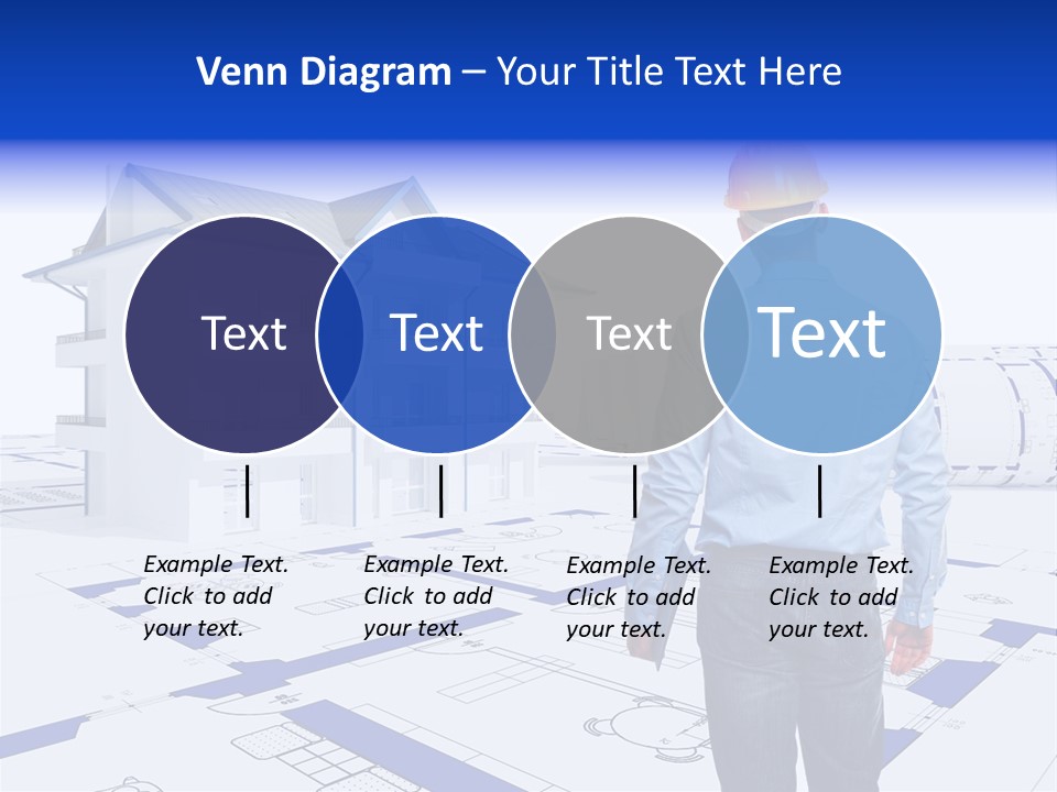 Stading Helmet Worker PowerPoint Template