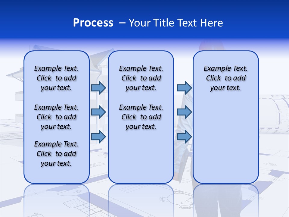 Stading Helmet Worker PowerPoint Template