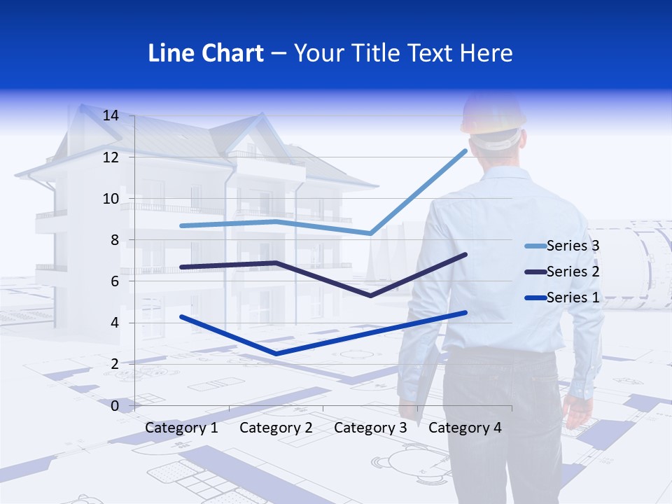 Stading Helmet Worker PowerPoint Template