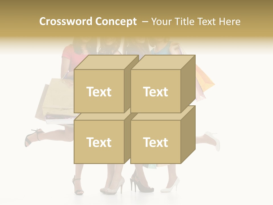 Cheerful Fun Blond PowerPoint Template