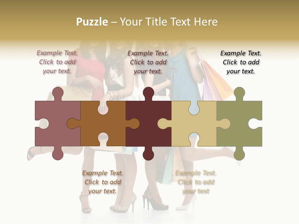 Cheerful Fun Blond PowerPoint Template