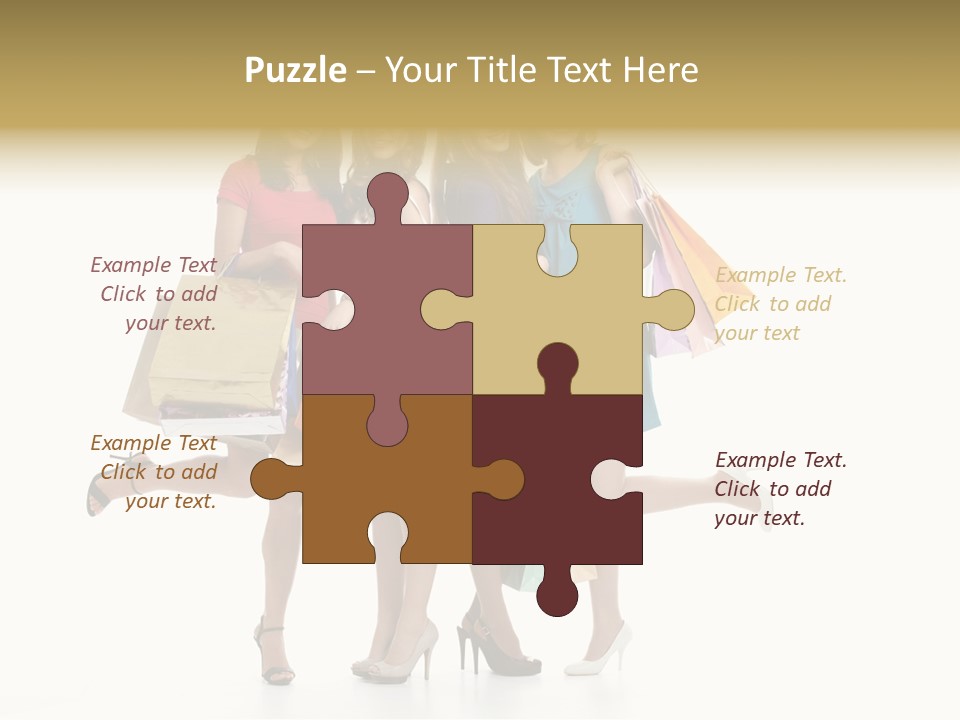 Cheerful Fun Blond PowerPoint Template