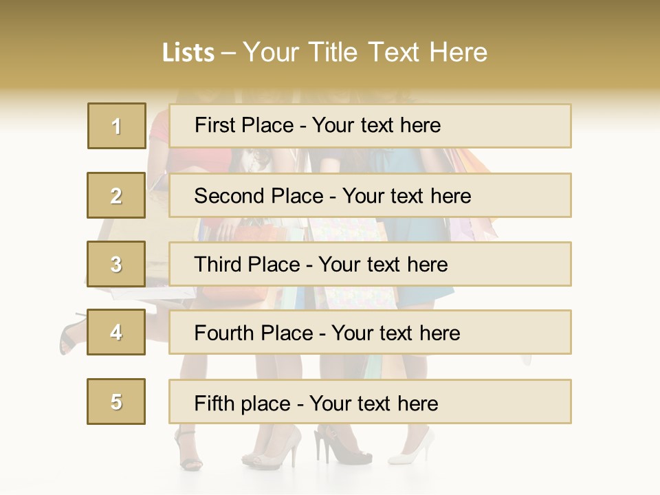 Cheerful Fun Blond PowerPoint Template