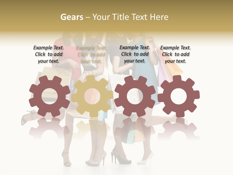 Cheerful Fun Blond PowerPoint Template