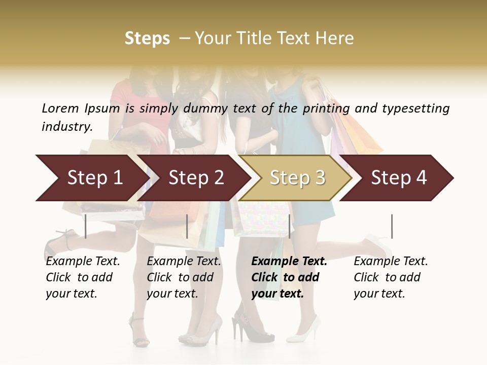 Cheerful Fun Blond PowerPoint Template