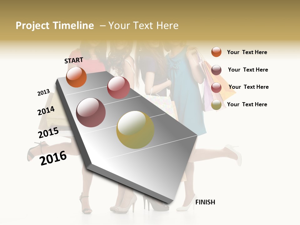 Cheerful Fun Blond PowerPoint Template