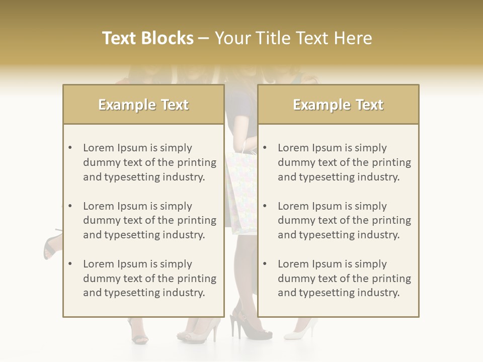 Cheerful Fun Blond PowerPoint Template