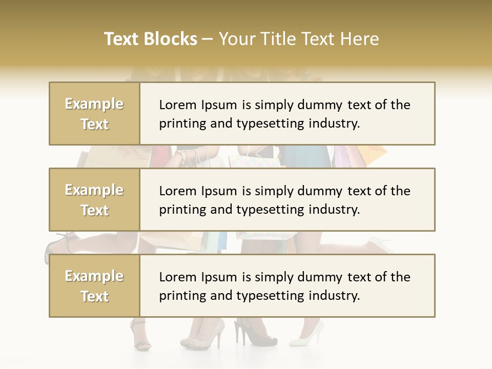 Cheerful Fun Blond PowerPoint Template