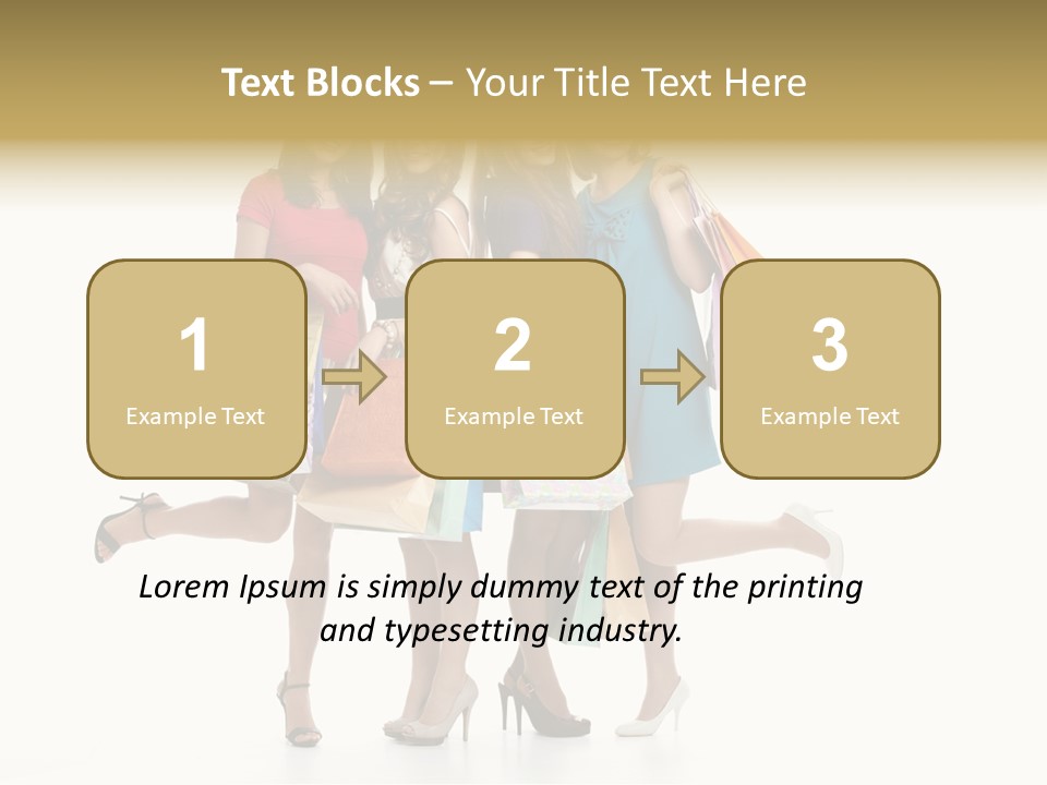 Cheerful Fun Blond PowerPoint Template